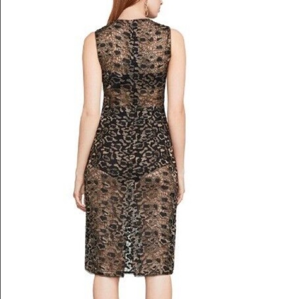 BCBG MaxAzria Women's Riley Woven Metallic Dress Size 4 - Picture 2 of 9